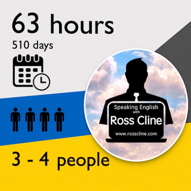 63-Hour Private English Lesson Package for 3–4 People