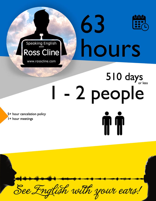 B.) 63 hours of Online Time for 1 - 2 people - www.rosscline.com