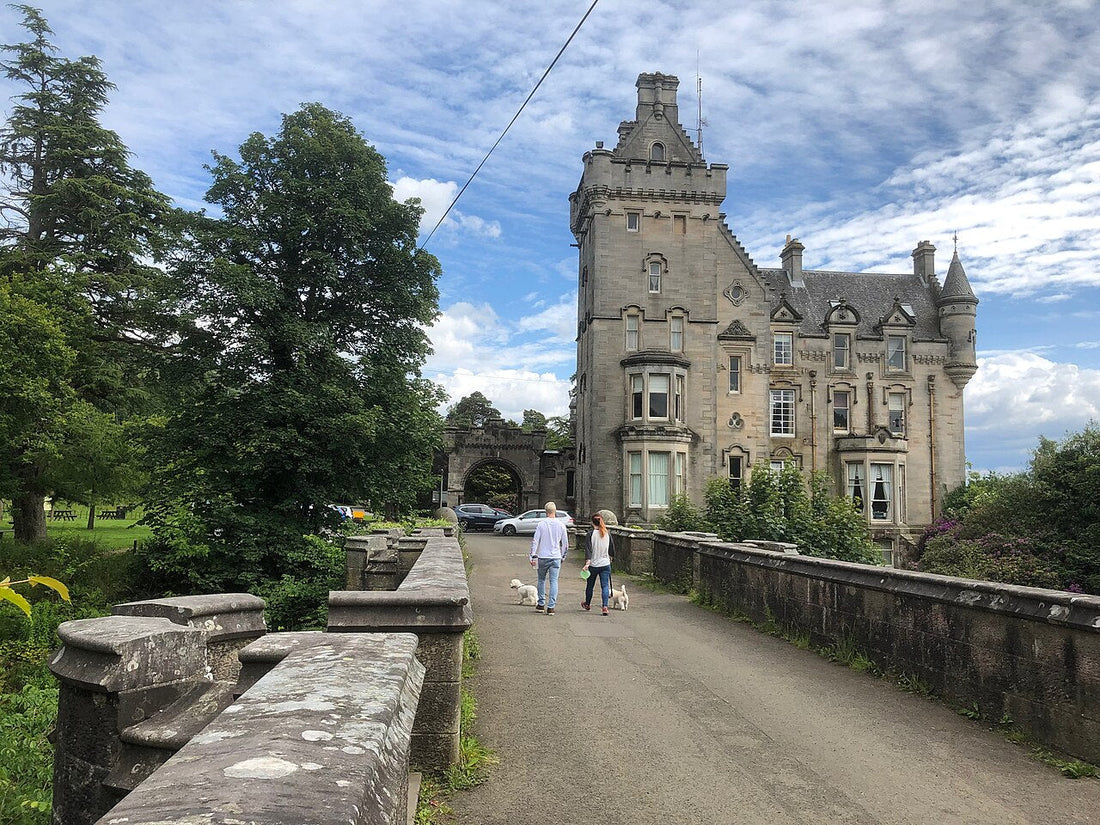 Overtoun Bridge, Dumbarton, Scotland, on the approach to Overtoun House